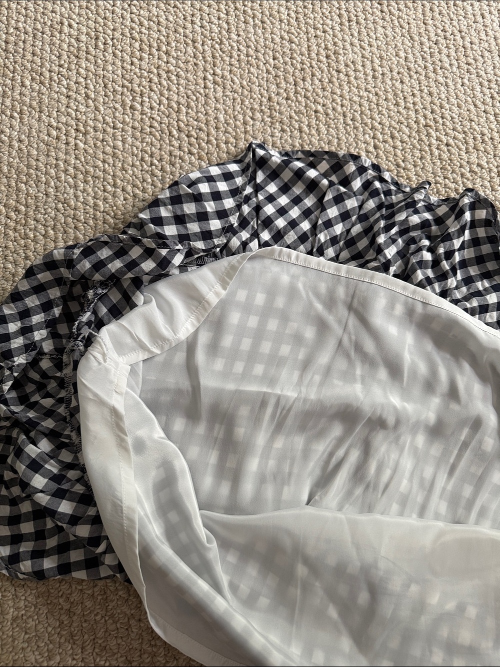 J. Crew Gingham High-Low Ruffle Skirt - Picture 5 of 6